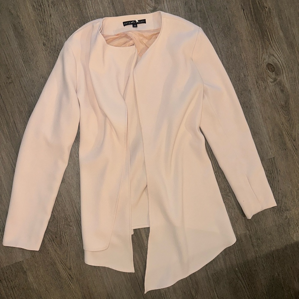 Antonio Melani Pink asymetrical Blazer For Women Size XS Pre-owned